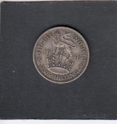 Beschrijving: 1 Shilling GEORGIUS VI